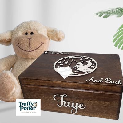 Keepsake Box Moon &amp; Back Baby