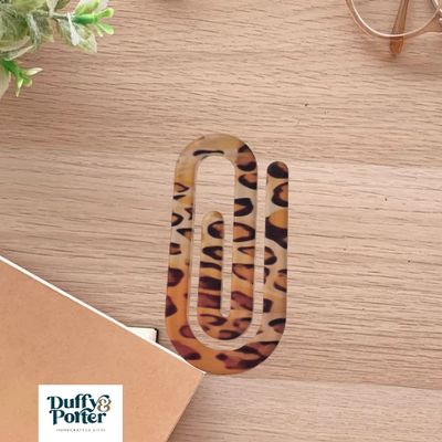 Jumbo Paperclip Leopard 