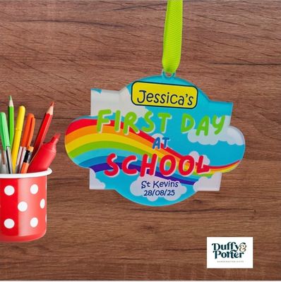 Personalised First Day at School keepsake (preschool/primary school)