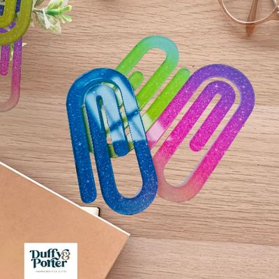 Jumbo Paperclip Trio Glitter