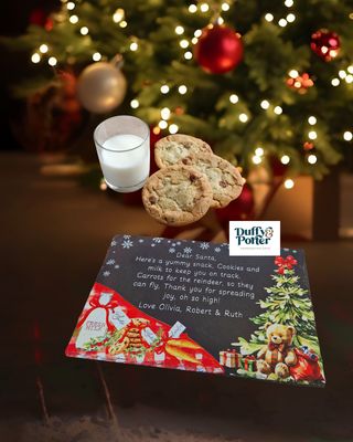 Personalised Slate Santa Board – A Christmas Eve Keepsake