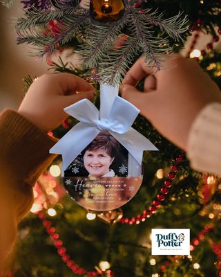 Memory personalised photo tree decoration