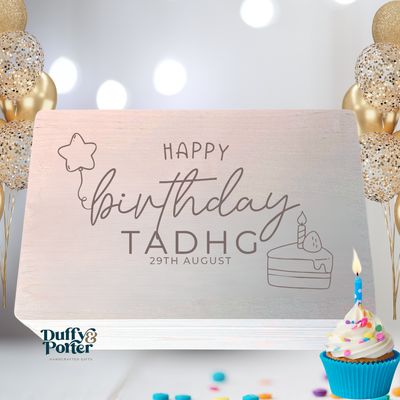 Personalised Wooden Birthday  Box
