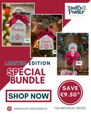  Limited Edition Christmas Keepsake Collection, Personalised Birch Set with Reindeer Food Popper