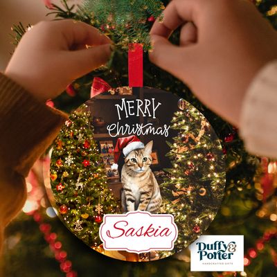 Personalised Pet Cat Decoration
