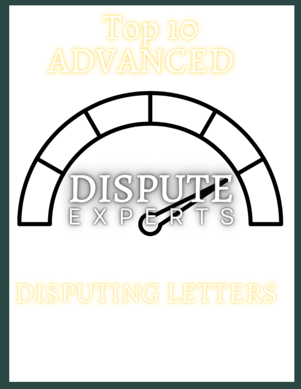 Advanced Disputing Letters &amp; Instructions