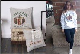 Personalized Pillow Book Pocket