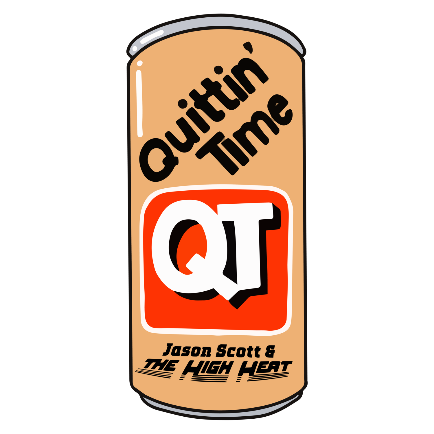 Quittin' Time Beer Sticker