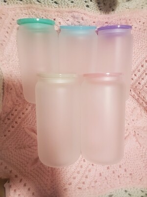 Glass cups frosted