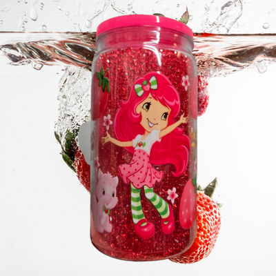 Strawberry plastic 16oz