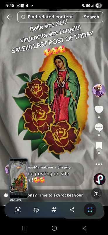 Large Virgencita shirt