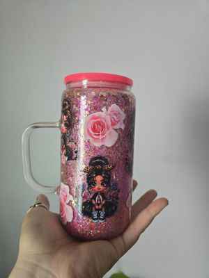 Virgencita glass cup 16oz