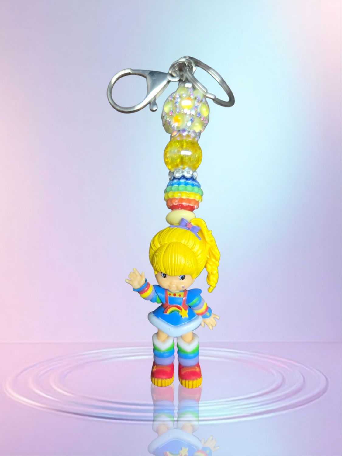 Rainbow brite keychain