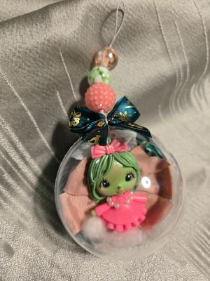 Grinch girl ornament
