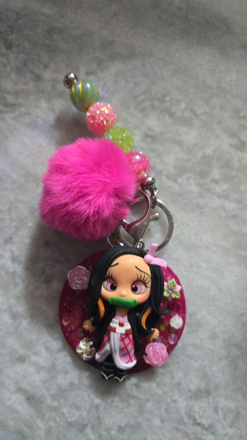 Nezuko keychain