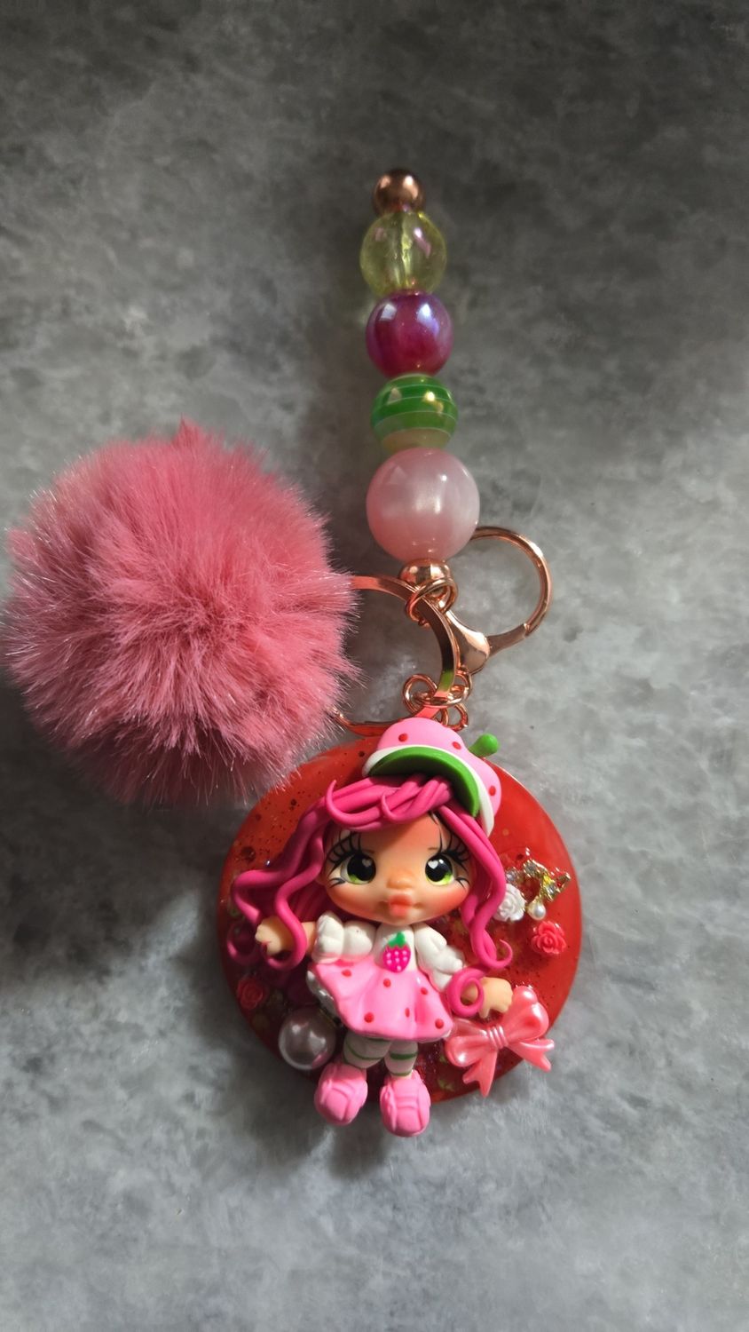 Strawberry keychain