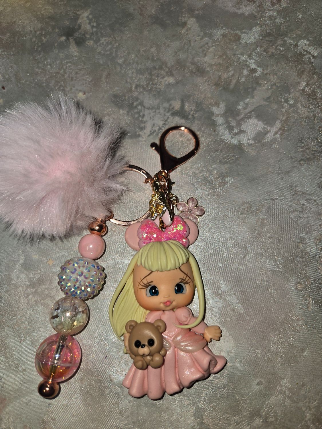 Sleeping beauty keychain