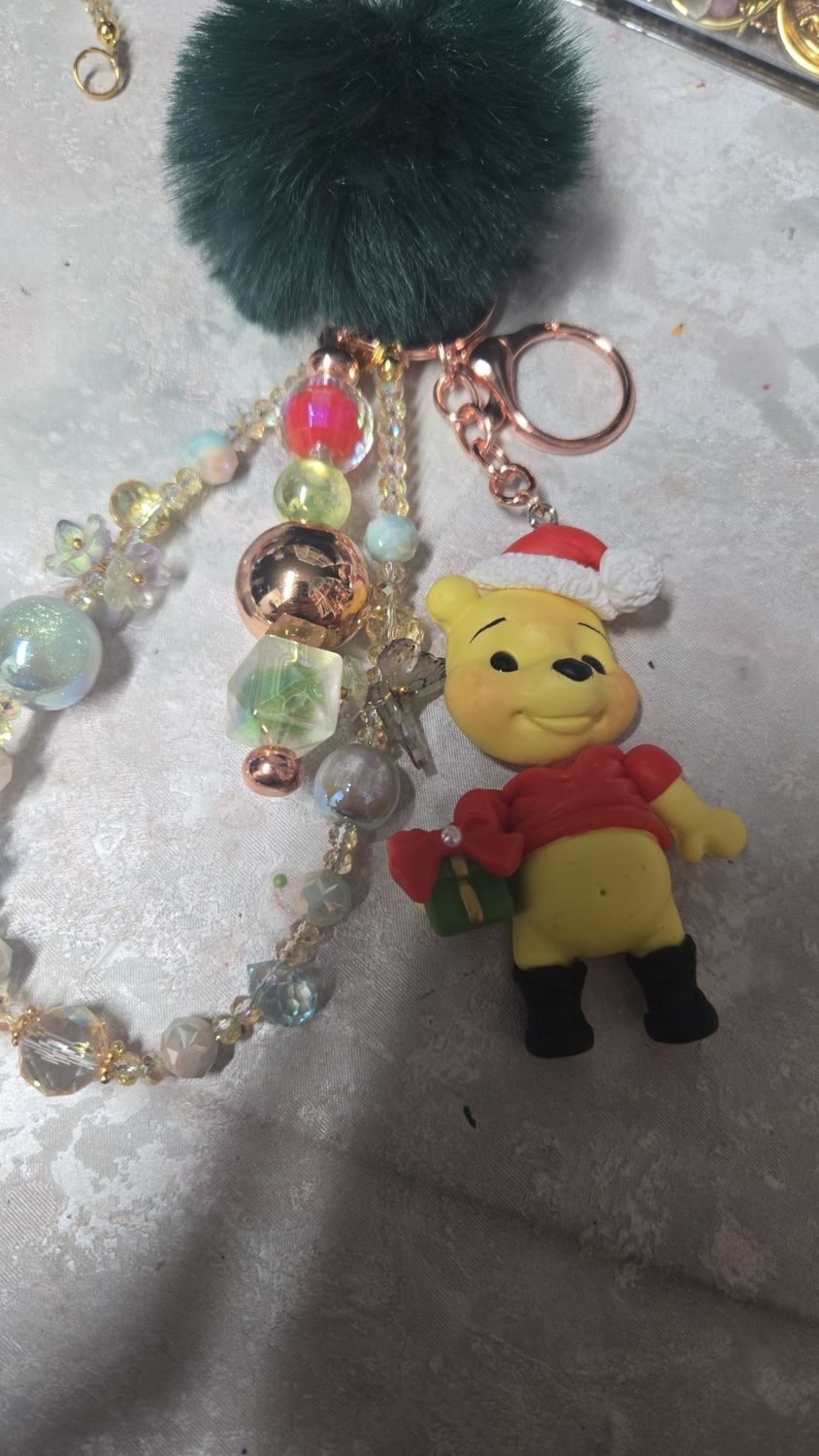 Pooh bear keychain
