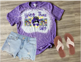 Mom Life 90&#39;s Bleach Tee