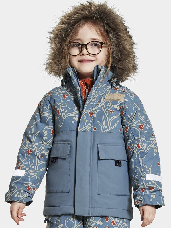 Куртка детская POLARBJORNEN PR (504 снегири на голубом)
