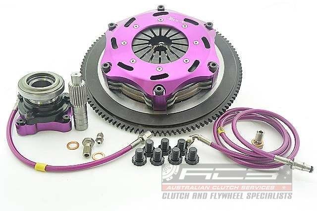 Mitsubishi Evo CT9A - Xtreme Performance - 184mm Rigid Ceramic Twin Plate Clutch Kit Incl Flywheel &amp; CSC 1220Nm