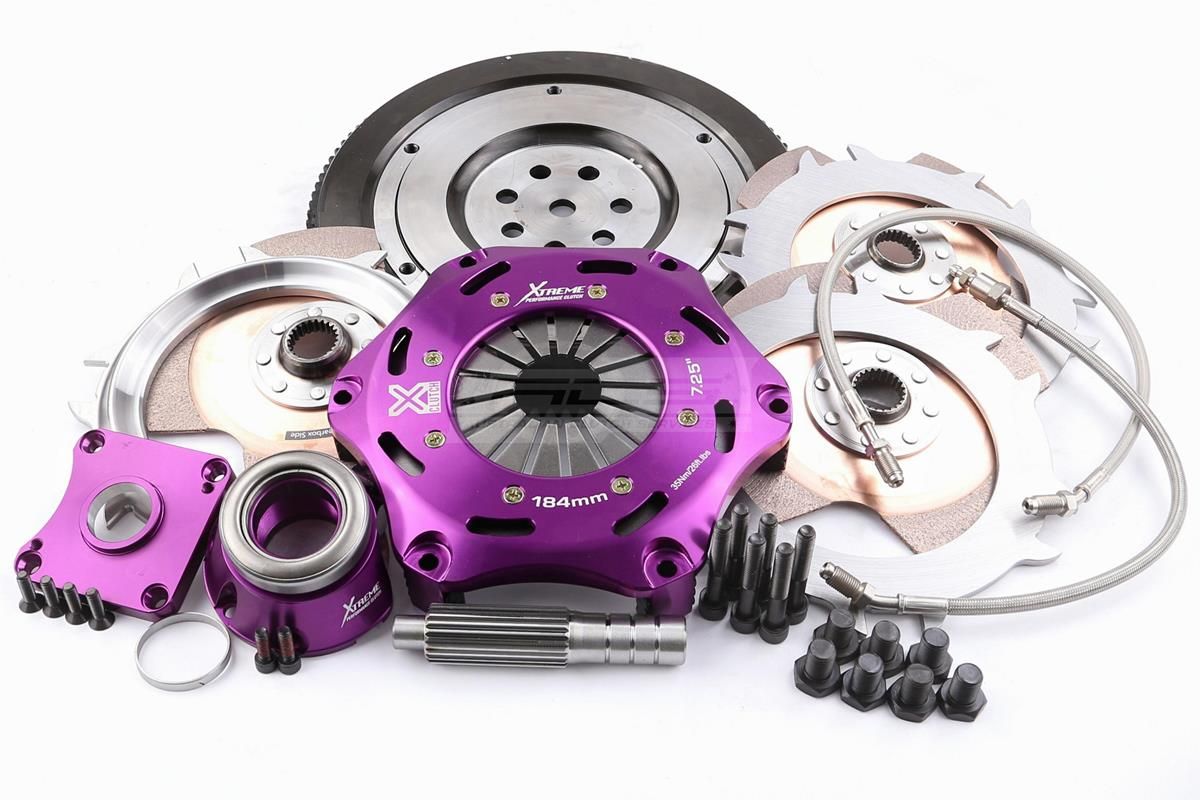 Mitsubishi Evo CT9A - Xtreme Performance - 184mm Rigid Ceramic Triple Plate Clutch Kit Incl Flywheel &amp; CSC