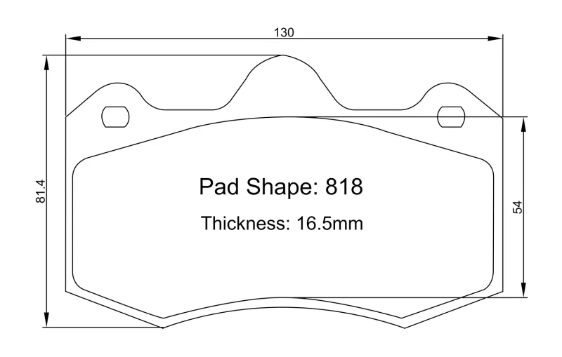 Winmax W-Series/PBP 818 Brake Pads for Alcon RC4/CAR69 Caliper