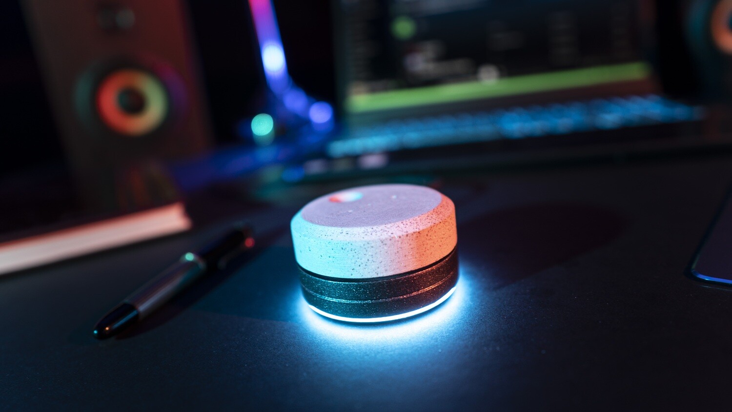 mCKnob 2.0 concrete line - uniquely crafted premium usb controller with concrete knob for multimedia