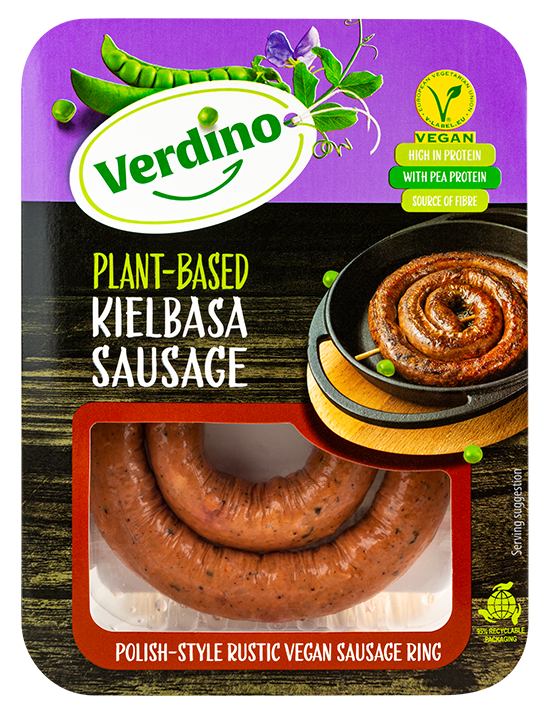 Verdino Plant-Based &#39;Chistorra style Kielbasa Sausages 200g