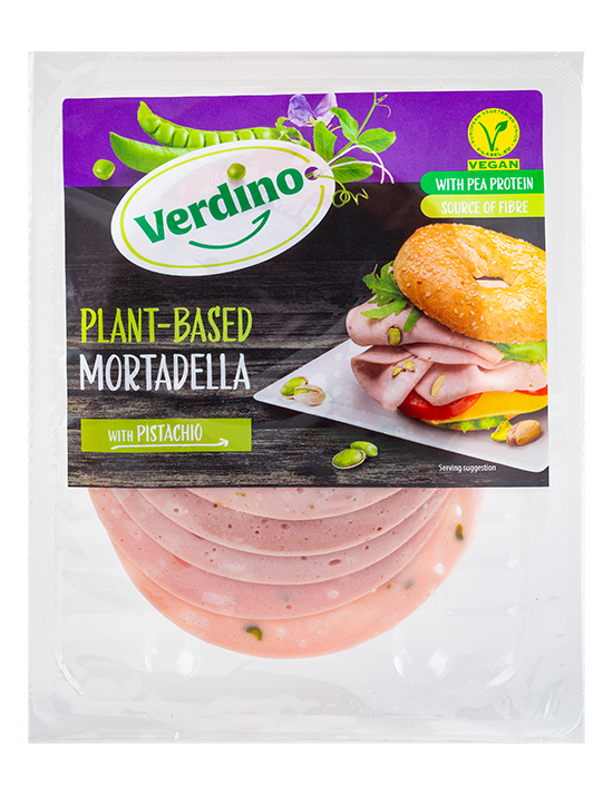 Verdino Plant-Based Mortadella with Pistachio 80g