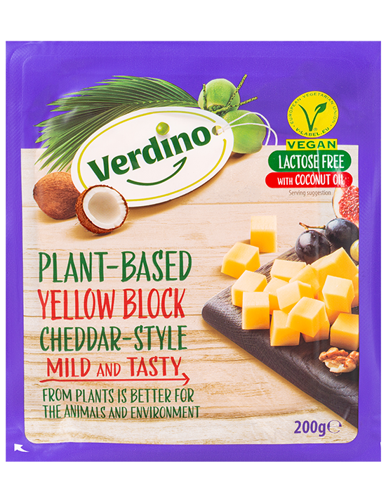 Verdino Cheddar Cheese Block 200g