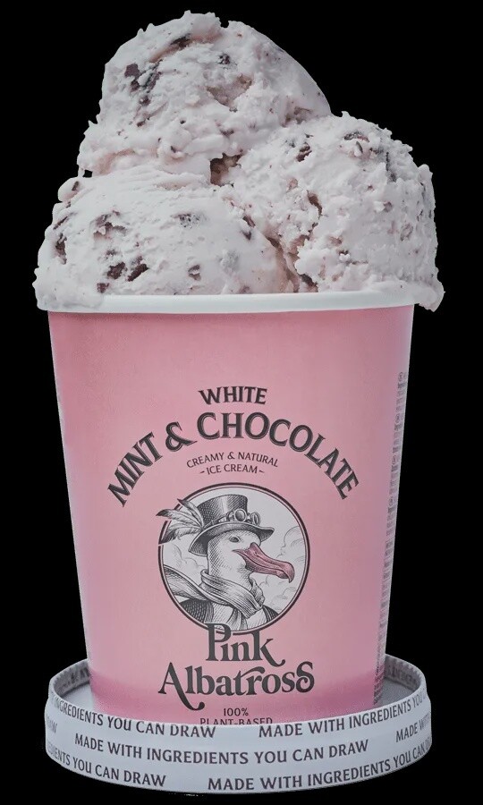 Pink Albatross Chocolate Bits &amp; White Mint 480ml