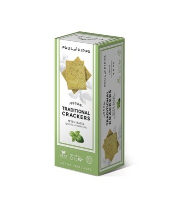 Paul & Pippa – Crackers with Basil 130g