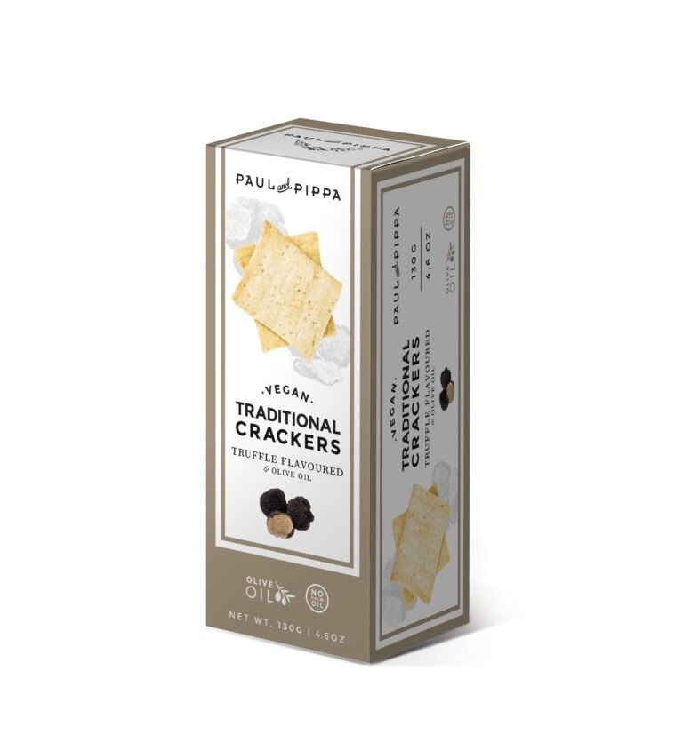 Paul &amp; Pippa – White Truffle Crackers 130g