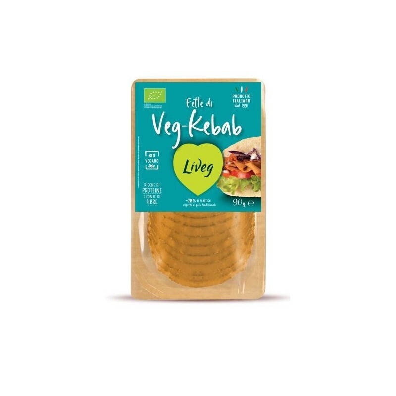 Liveg fette veg kebab Slices 90g