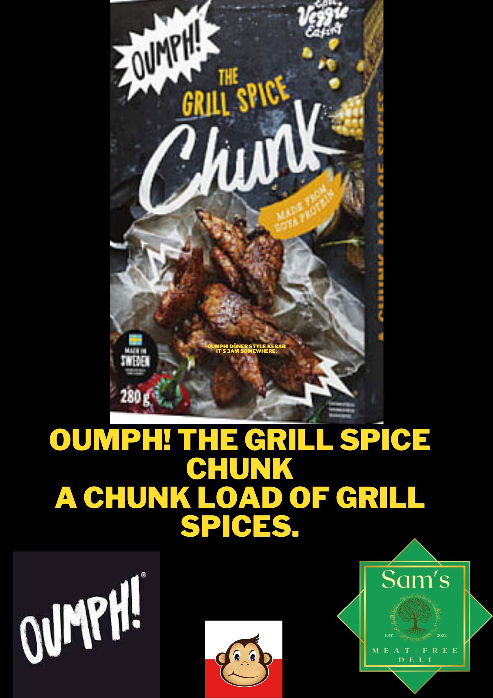 Oumph The Grill Spiced Chunks 280G