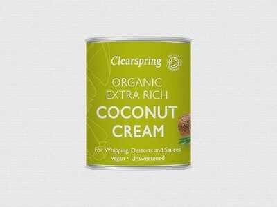Clear spring Organic Extra Rich Coconut Cream 200ml