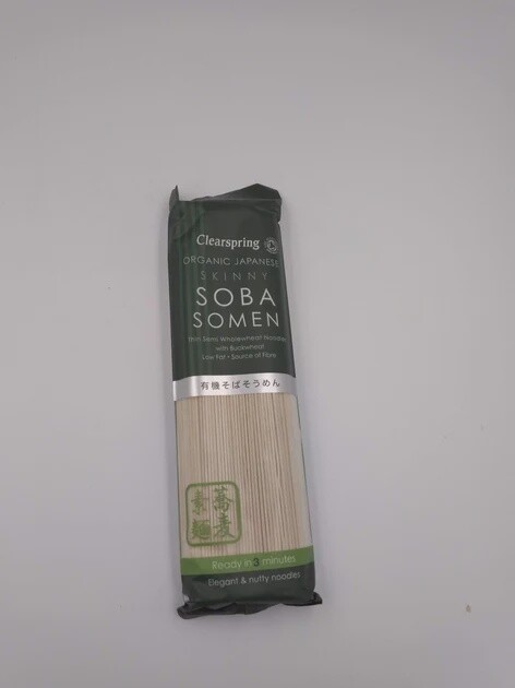 Clear spring Organic Japanese Skinny Soba Somen Noodles 200g