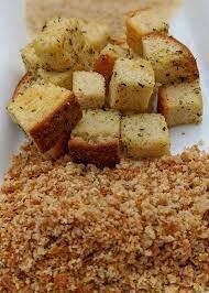 Bakin Bad Vegan Sourdough Bread Crumbs/Croutons, Bread: Croutons