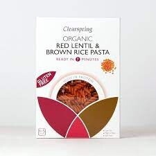 Organic GF Red Lentil & Brown Rice Pasta - Fusilli 250g