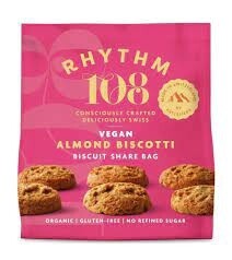 Rhythm 108 Biscuits 135g, Flavour: Hazelnut Chocolate Chips Share Bag