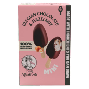 Pink Albatross Mini&#39;s(4pc)-Belgian Chocolate&amp;Hazelnut
