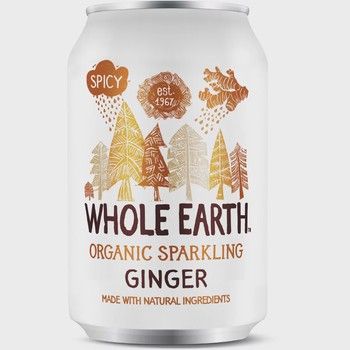 Whole Earth Org Ginger 33cl Can