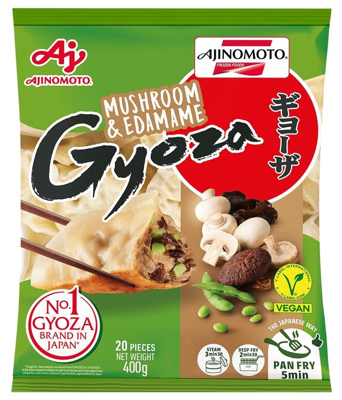 Ajinomoto - Gyoza mushrooms&amp; Edamame 20's 400g