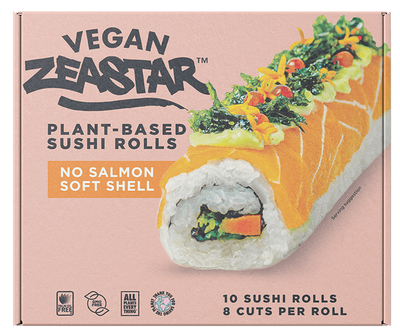 Vegan Zeastar PLANT-BASED SUSHI ROLL – NO SALMON SOFT SHELL roll