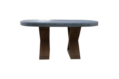 Concrete Oval Coffee Table