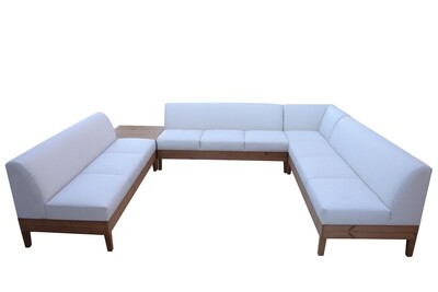 Wood Base U-Shaped Sectional