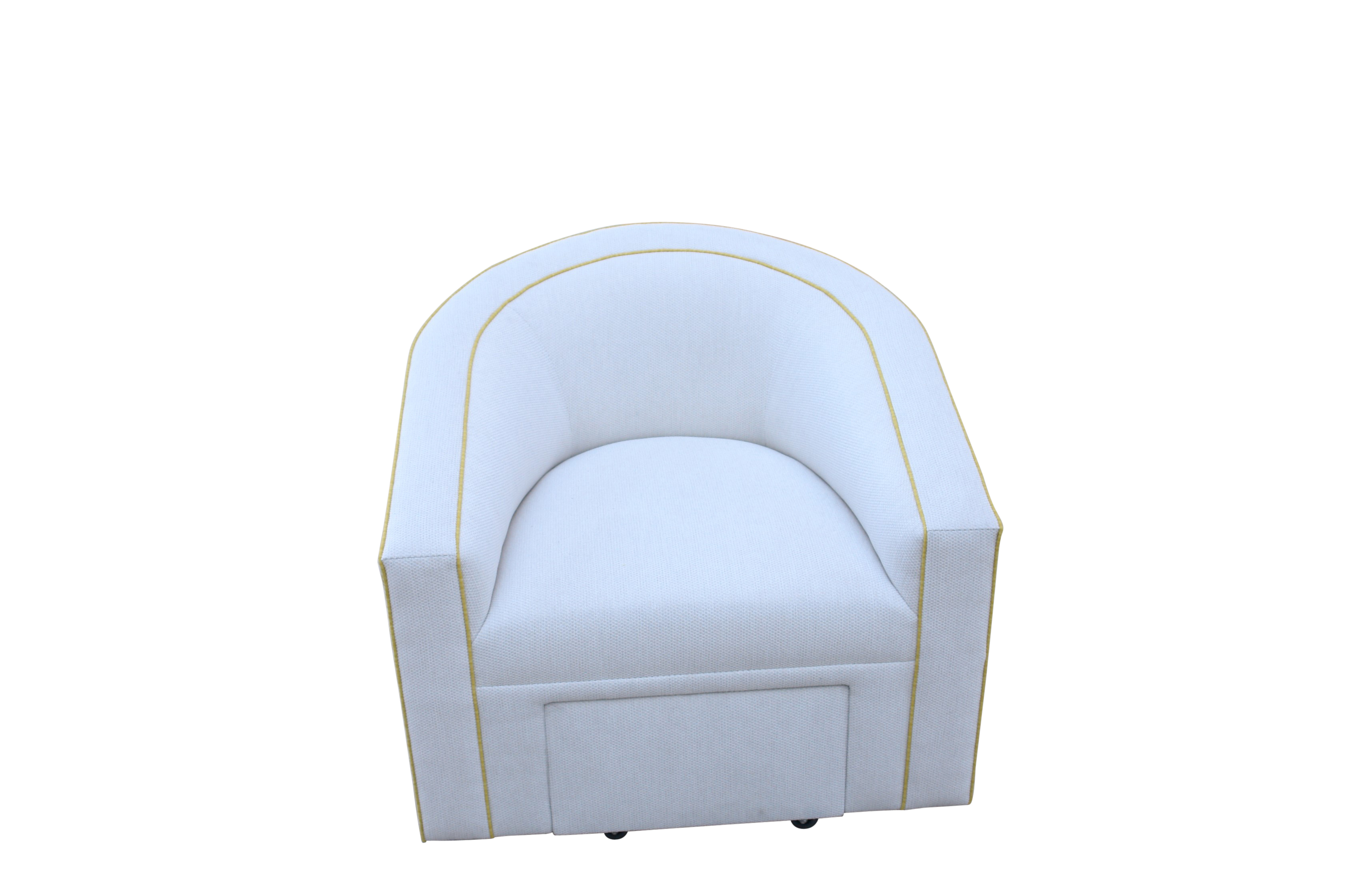 Curved Swivel Chair with Footrest, Catalog