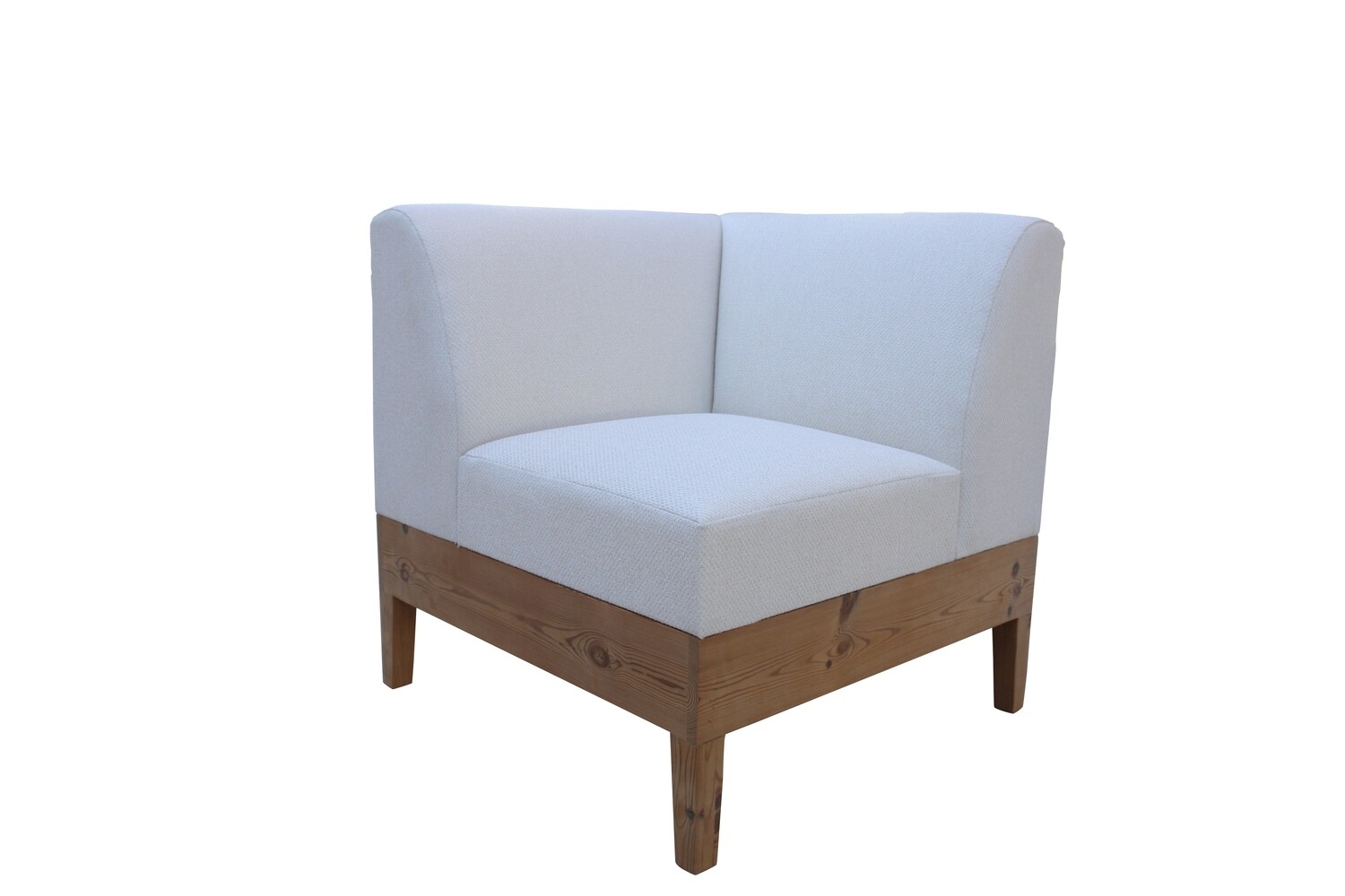 Wood Base Corner Modular Chair