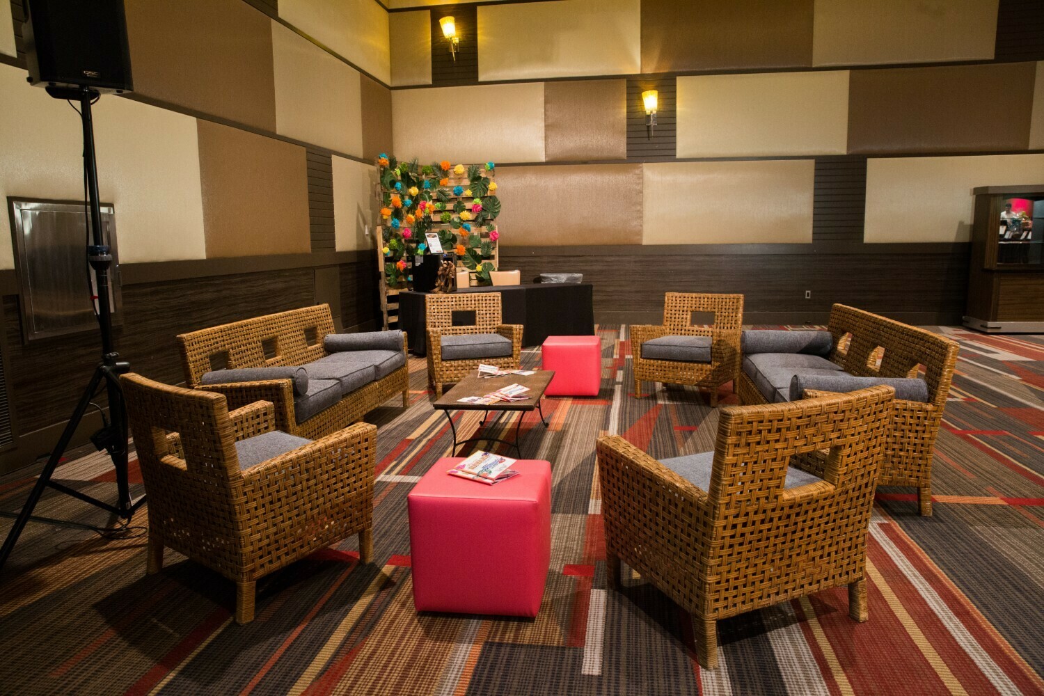 Rattan Party Rental Package-Seating for 12 Rattan Party Rental Package-Seating for 12